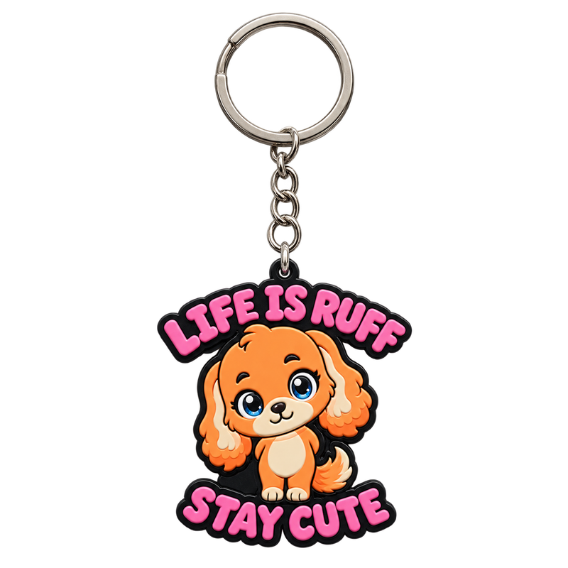 Maple Life Is Ruff Keychain