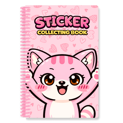 Sticker Collecting Book Cat