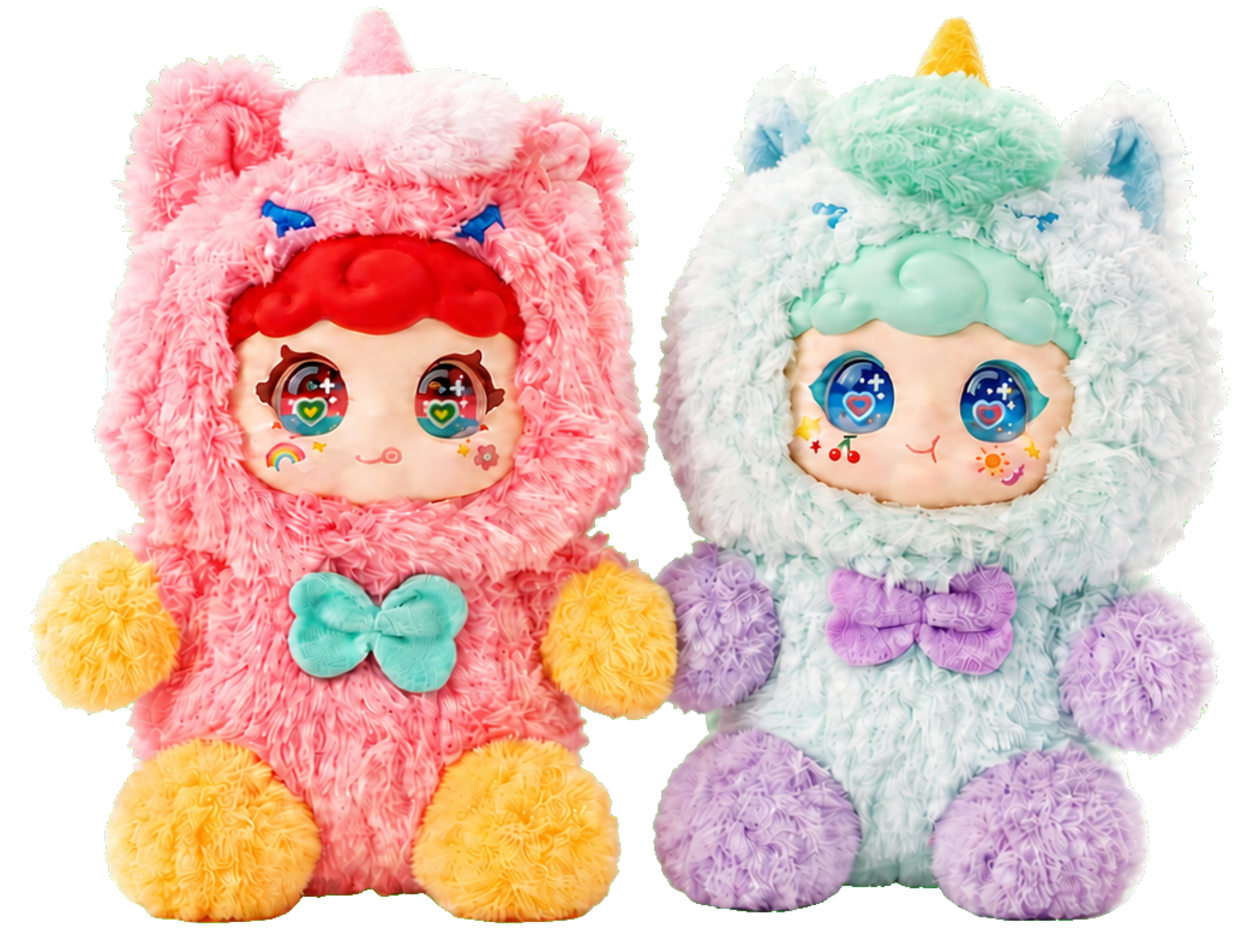 Two Dreamhorns MonsterPals plush characters