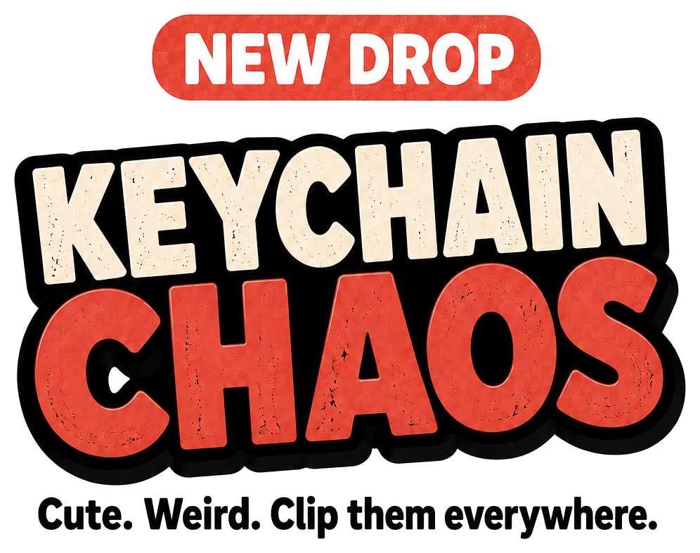 New Drop. Keychain Chaos. Cute. Weird. Clip them everywhere.