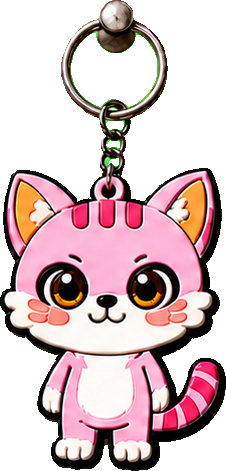 Cat keychain