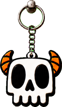 Skull keychain