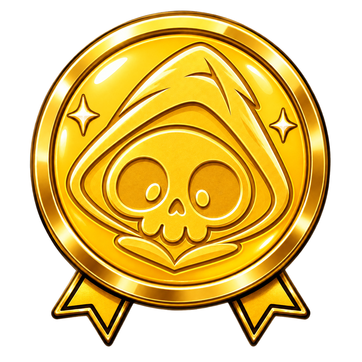 Shining Pal gold Skull medal
